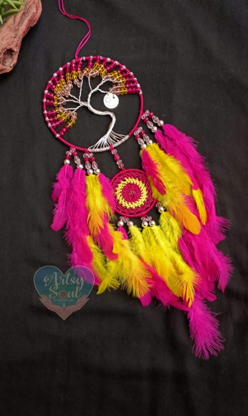 Sunset Tranquility: Tree of life Dreamcatcher