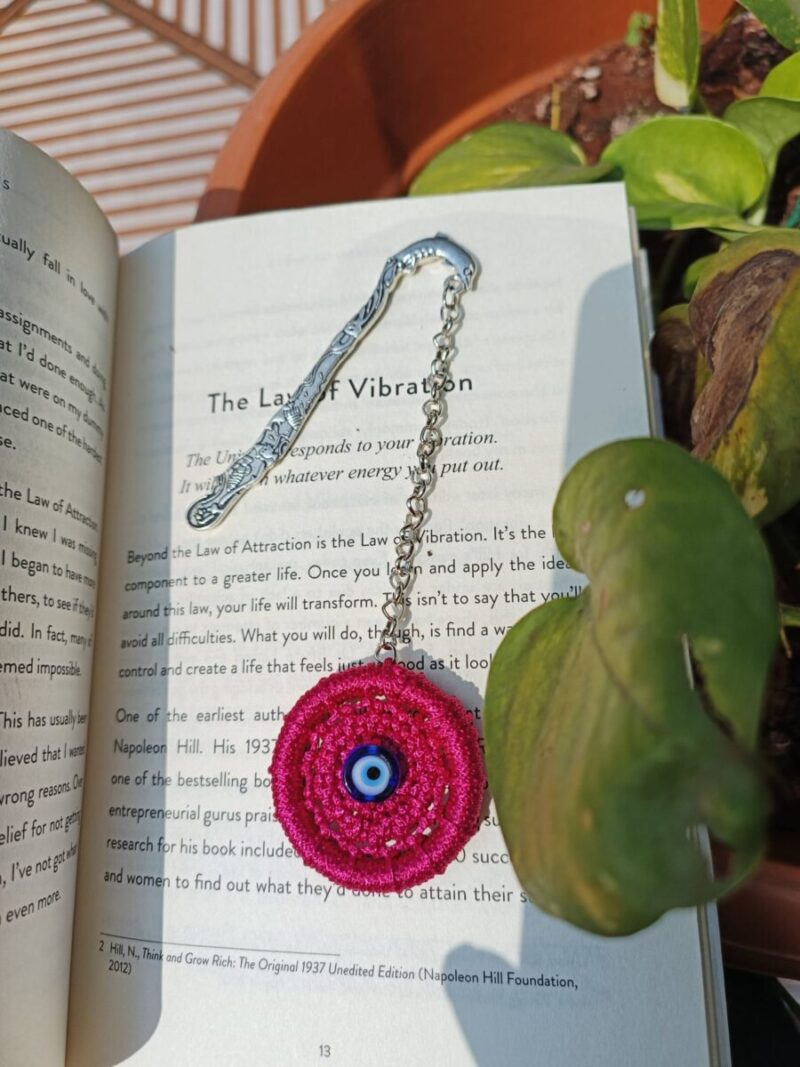 Eye on Good Fortune: Evil Eye-inspired Bookmark