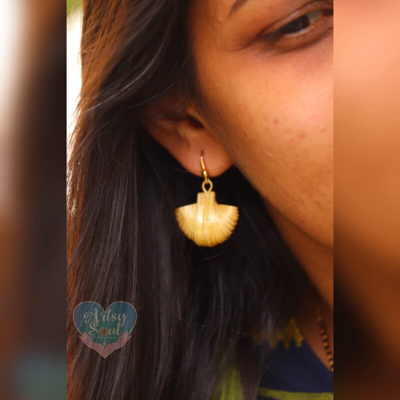 Organic Elegance: Handmade Bamboo Statement Earrings