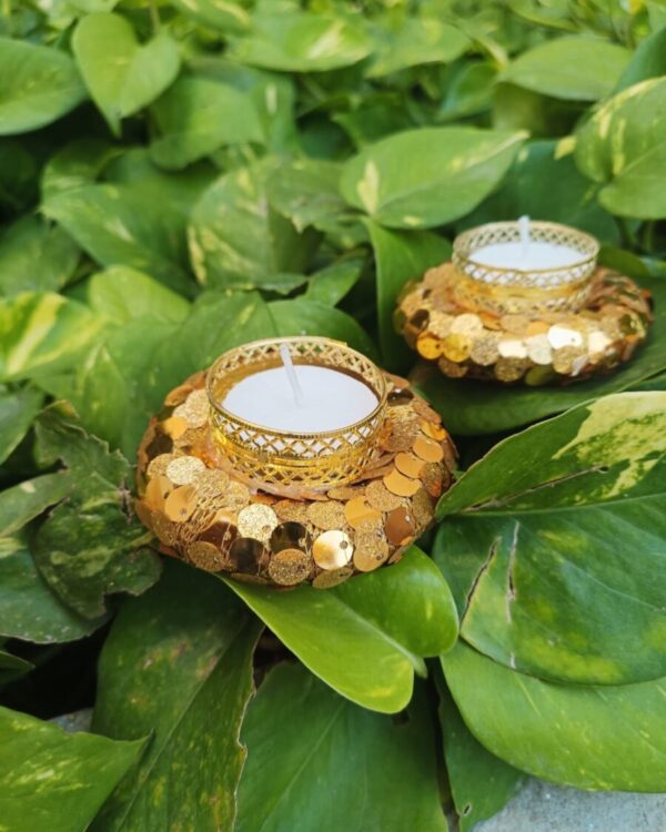 A golden Diwali diya, elegantly crafted and symbolizing purity and prosperity, radiating warmth and positivity, perfect for elevating festive decor