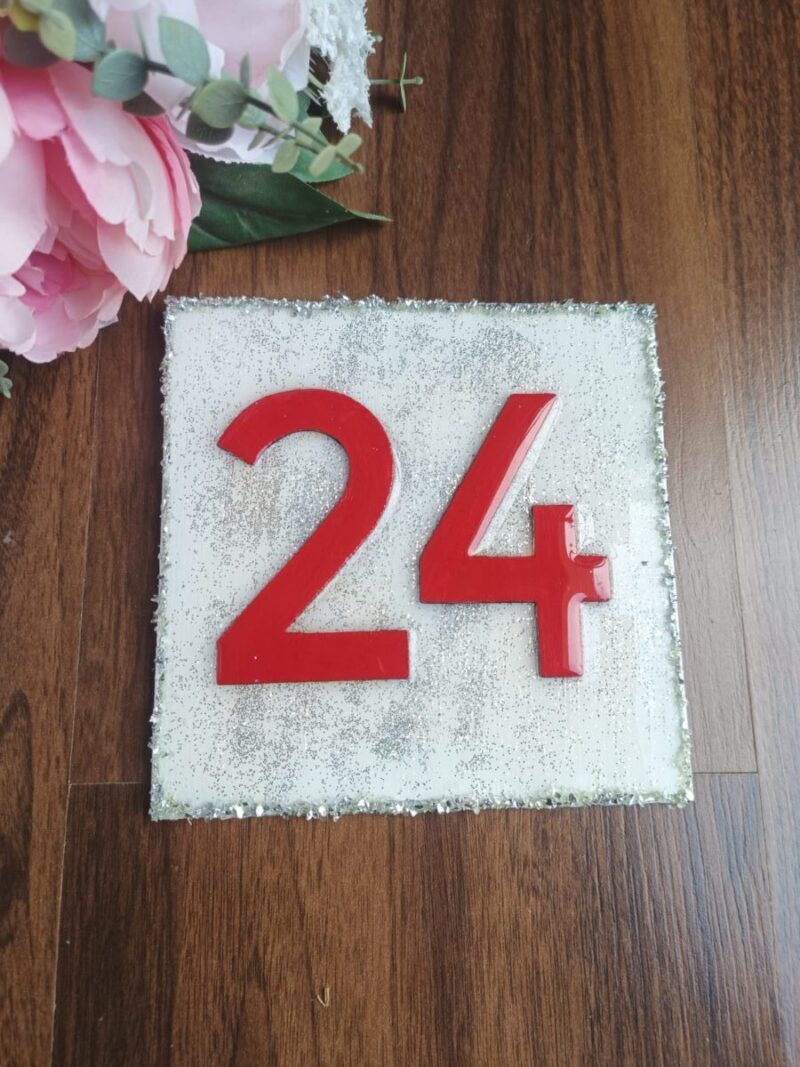 Number 24: Unveiling Handcrafted Elegance in Red