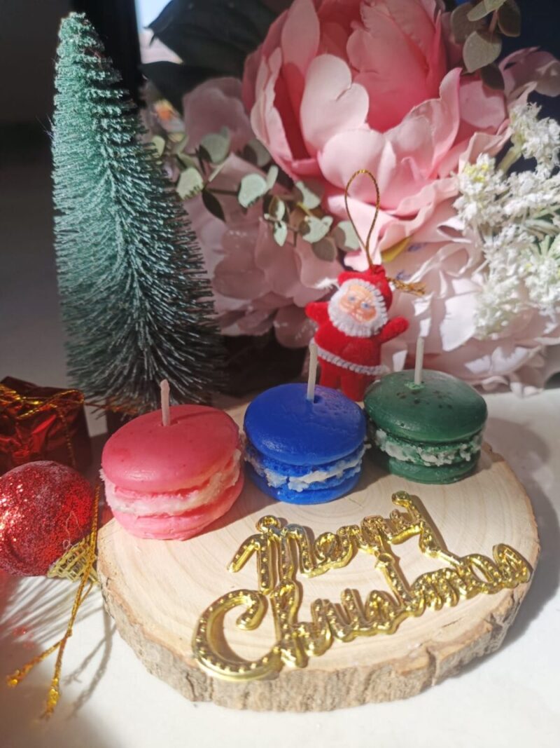 Soy Macaron Glow: Handmade Candle Delight