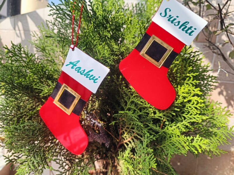 Personalized Stocking Charm: A Tailored Christmas Tree Ornament