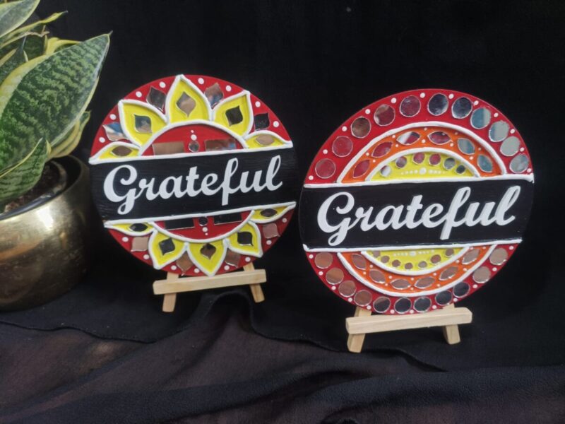 Gratitude: Lippan Art with Mirrors & Vibrant Patterns