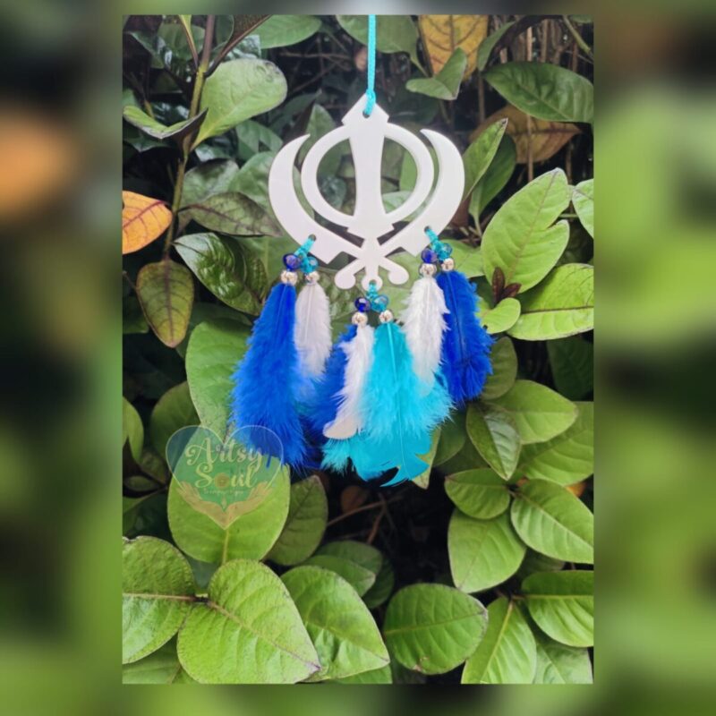 Stylish Serenity: Khanda Feather Hanging for Every Space